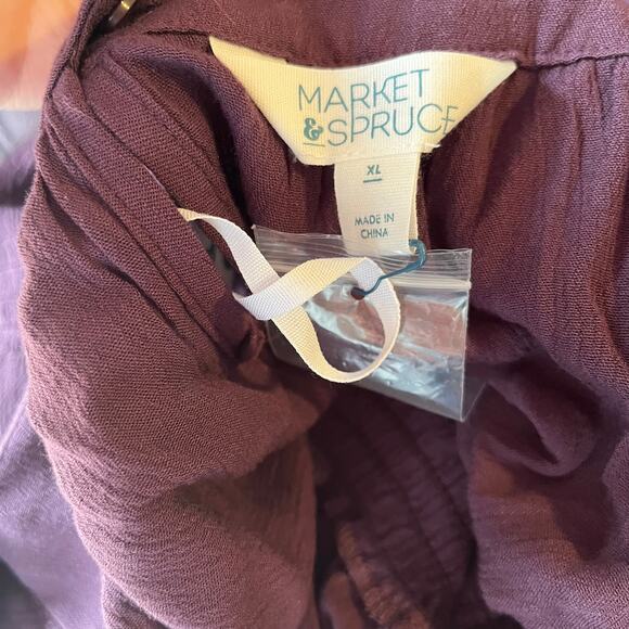 Market & Spruce Women's Sleeveless Top Size XL Purple Rayon NWT - Picture 5 of 5